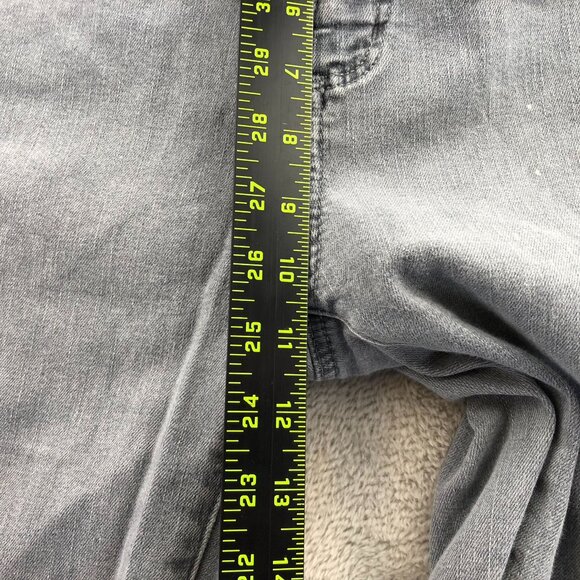 Loft Womens Jeans Size 28/6 Curvy Skinny High Rise Ankle Frayed Hem Gray Denim - Picture 7 of 16